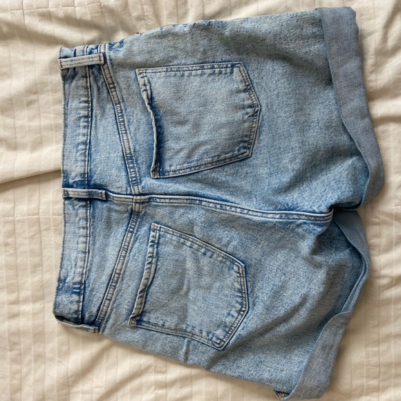 High Waist Acid Wash Dad Jorts - Picture 6 of 7